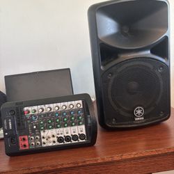 Yamaha Speaker Stagepas 400bt + Portable PA System