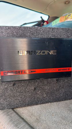 JBL 12inch subs 1000w each, Warzone Combat Series WC1000.1D Monoblock Amplifier