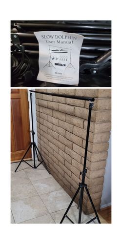 10'x8.5'ft Adjustable Backdrop Stand Kit - SLOW Dolphin