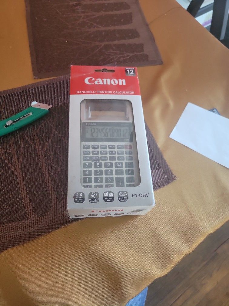 Canon Handheld Printing Calculator P1-DHV