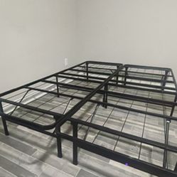 Black Queen Size Foldable Bed Frame