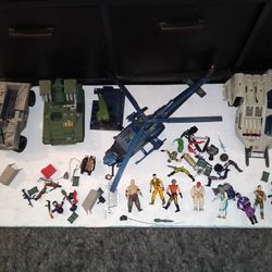 TONS OF VINTAGE GI JOE TOYS AND VEHICLES FOR SALE CHEAP