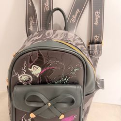 Disney Maleficent Mini Backpack Purse Villain Design