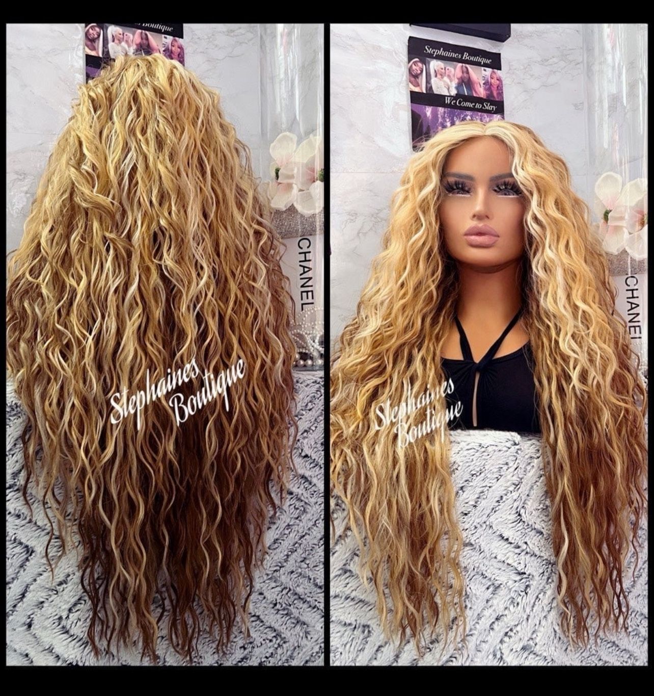 Human Hair Blended Lace Part Lace Front wig