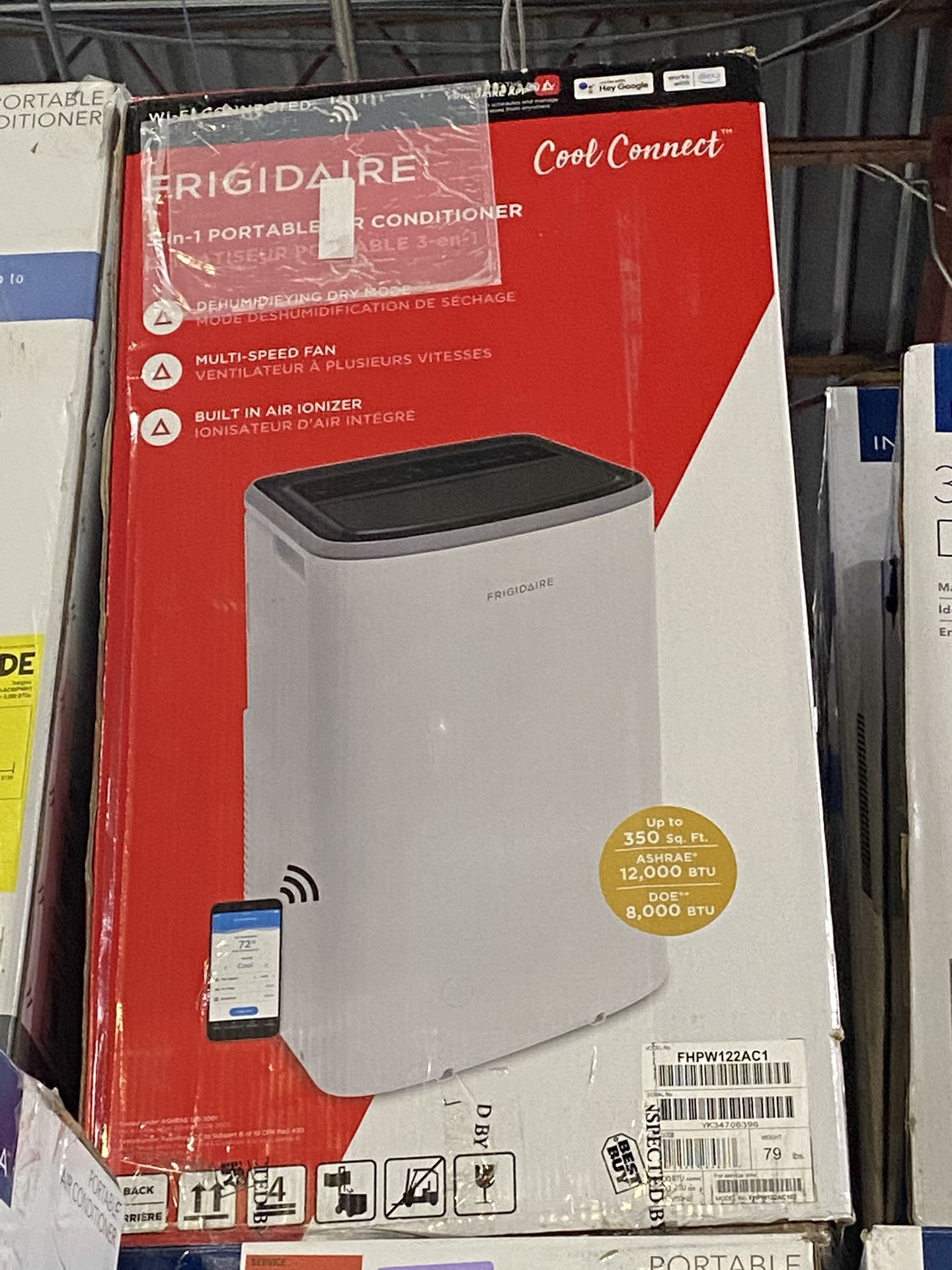 Auction Sales Frigidaire Portable Air Conditioner with Remote Control for Rooms up to 350-Sq. Ft. 12000btu