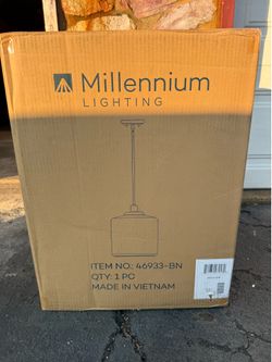 Millennium Lighting 3-Light Pendant – Clear Glass Drum Shade