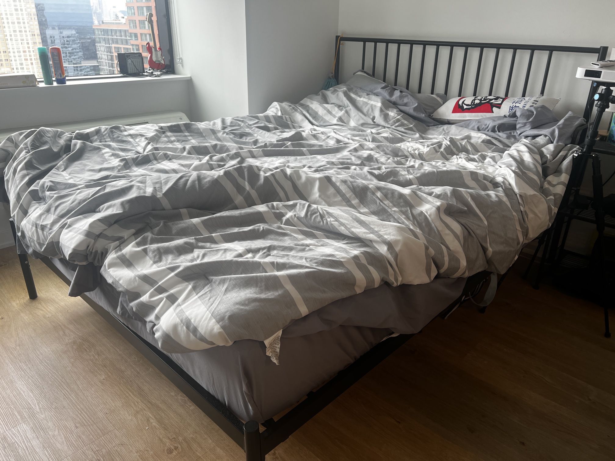 Queen Size Bed Frame + Mattress 