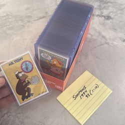 Simpsons 1994 & 1993 (1-10) - top loader - 91 total cards