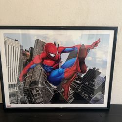 Disney Marvel Spiderman Art Framed Picture 