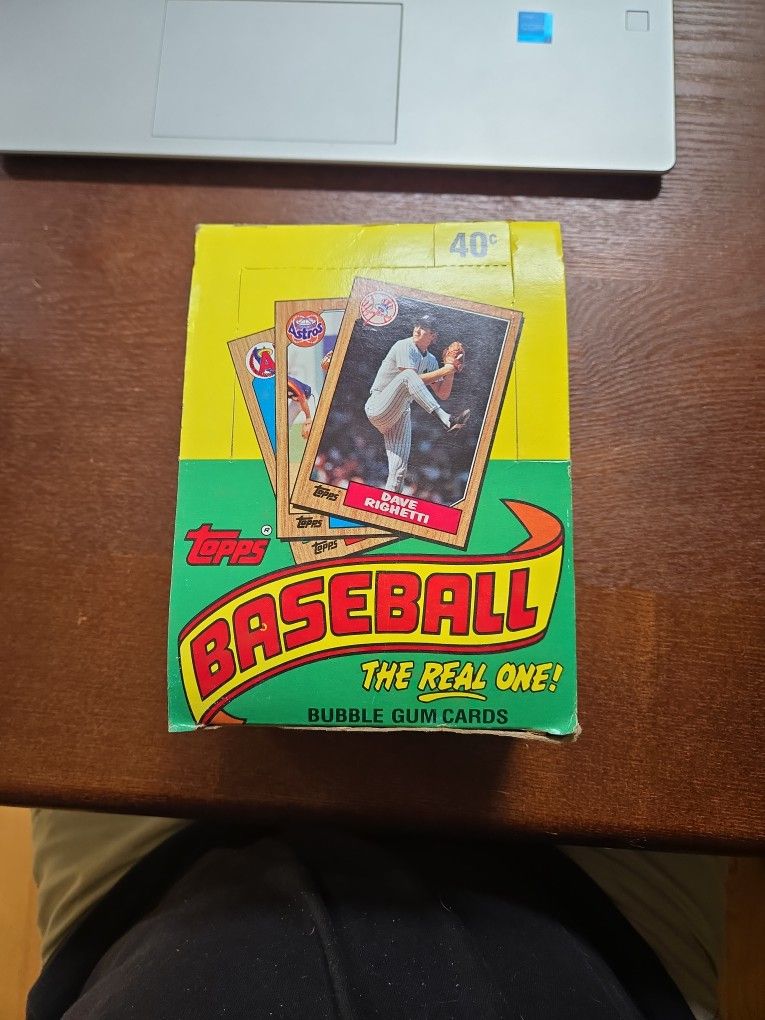1987 Topps Unopened Box