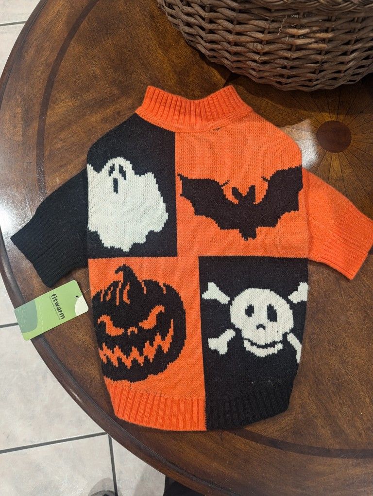 Halloween Dog Sweater, XL, $5, New