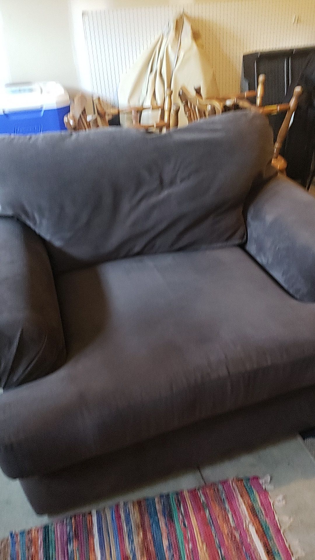 Large chair with ottoman