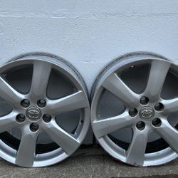 OEM Toyota RAV4 Alloy Wheels (2) – 17” – Curb Rash – Straight