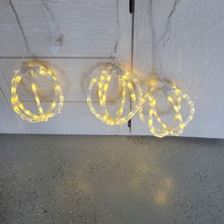 New 10" Round Ball Lights S/3