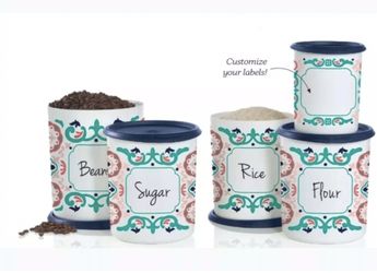 Tupperware one touch canister set