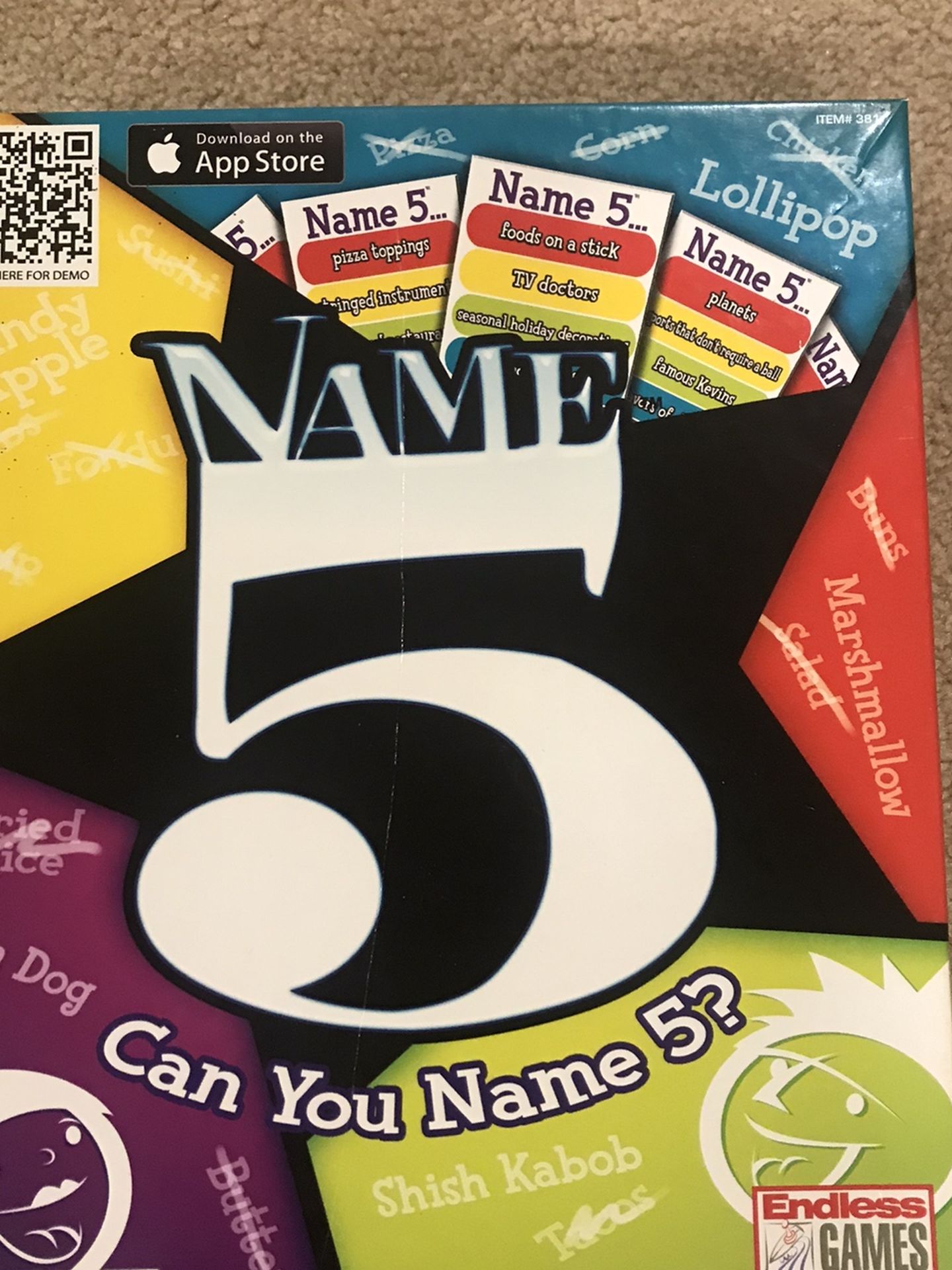 Name 5 BOARD GAME