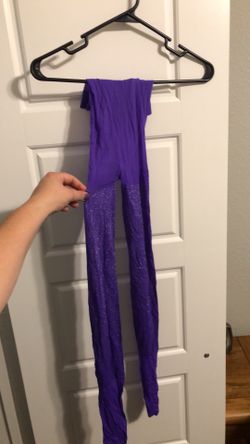 Purple Halloween tights