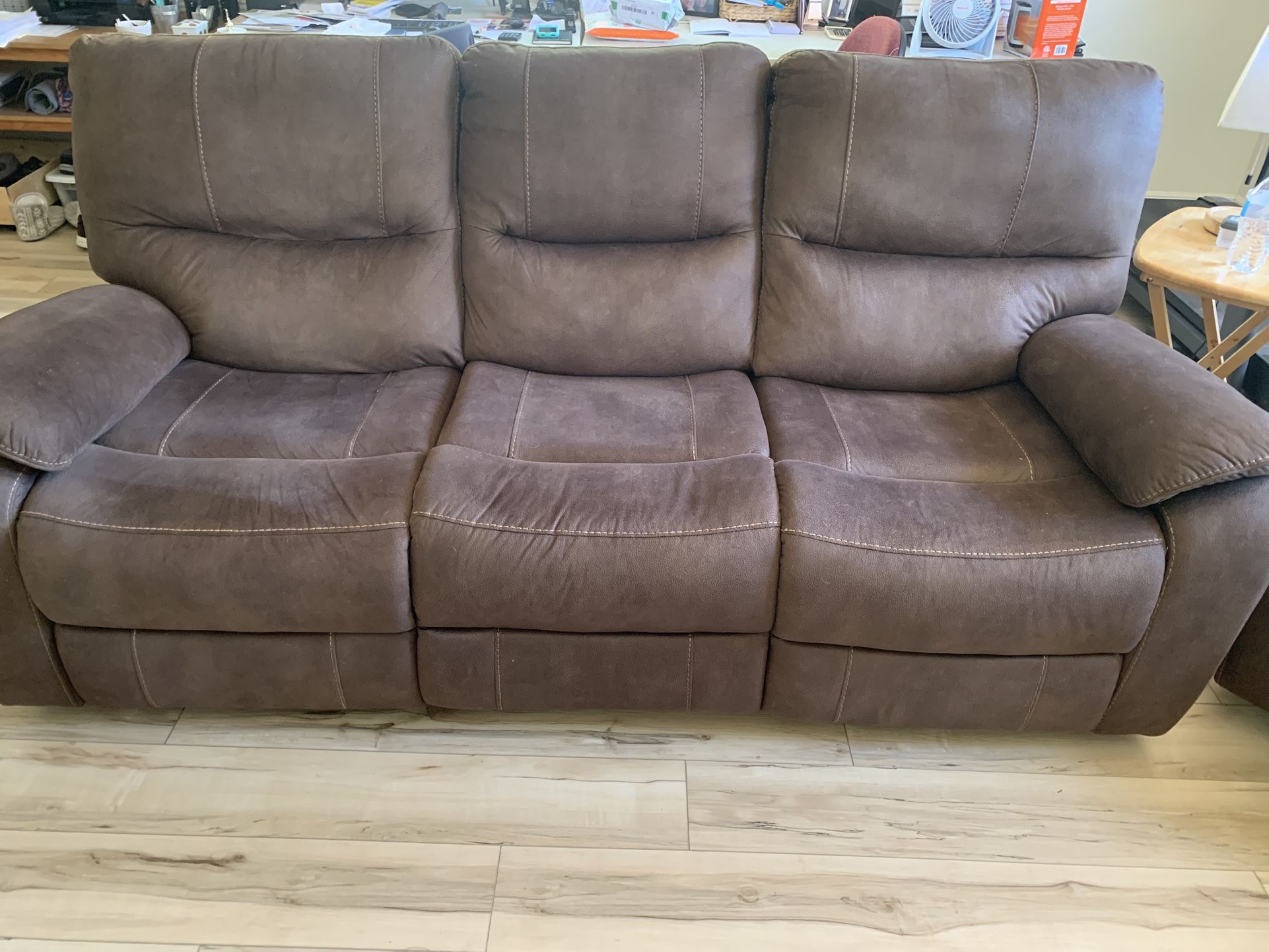 Deal! $145 Recliner Sofa + Recliner/Swivel Chair Together In West Hills/Canoga park