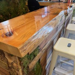 Live Edge L Shaped Bar Top / Desk 