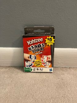 NEW Yahtzee Hands Down Card Game
