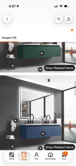 48 in. W x 48 in. H LED Light Square Frameless Wall Bathroom Vanity Mirror in Silver