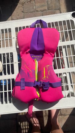 West Marine infant purple life jacket