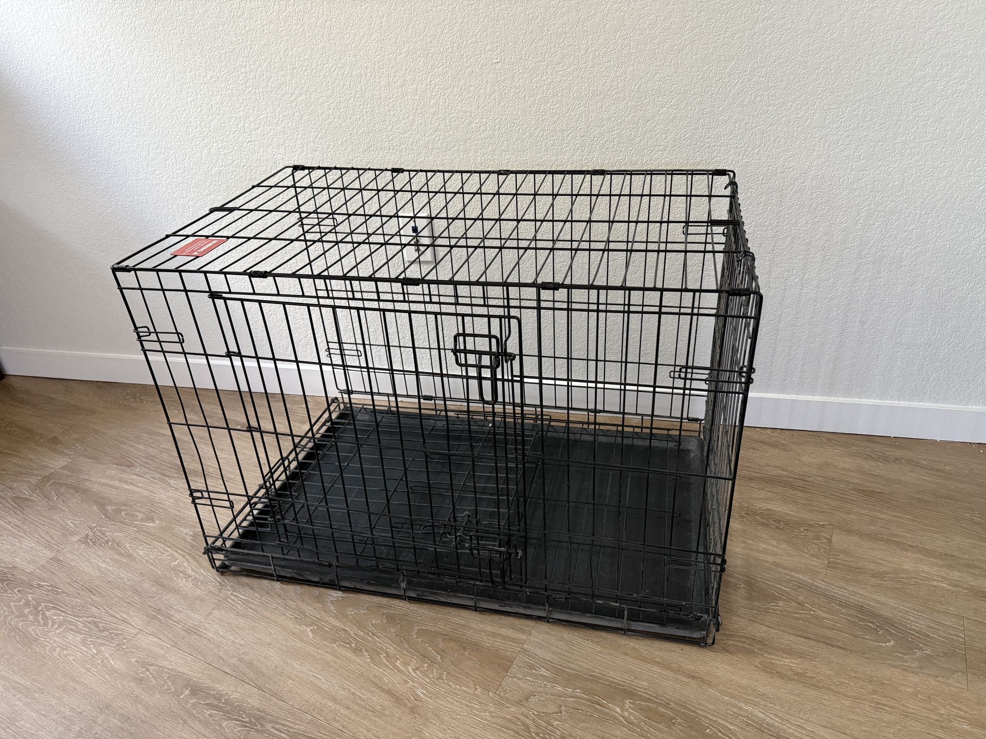 Top Paw® Double Door Folding Wire Dog Crate with Divider Panel