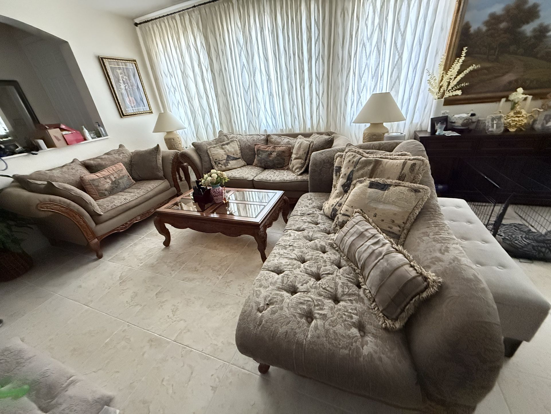 Brown Living Room Set