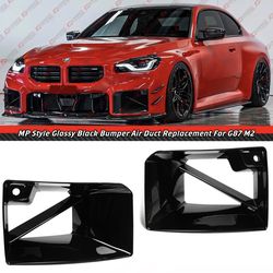 23-26 BMW M2 MP Style Gloss Black Front Bumper Air Ducts