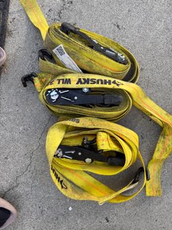 Husky Ratchet Tie-Down Straps Set