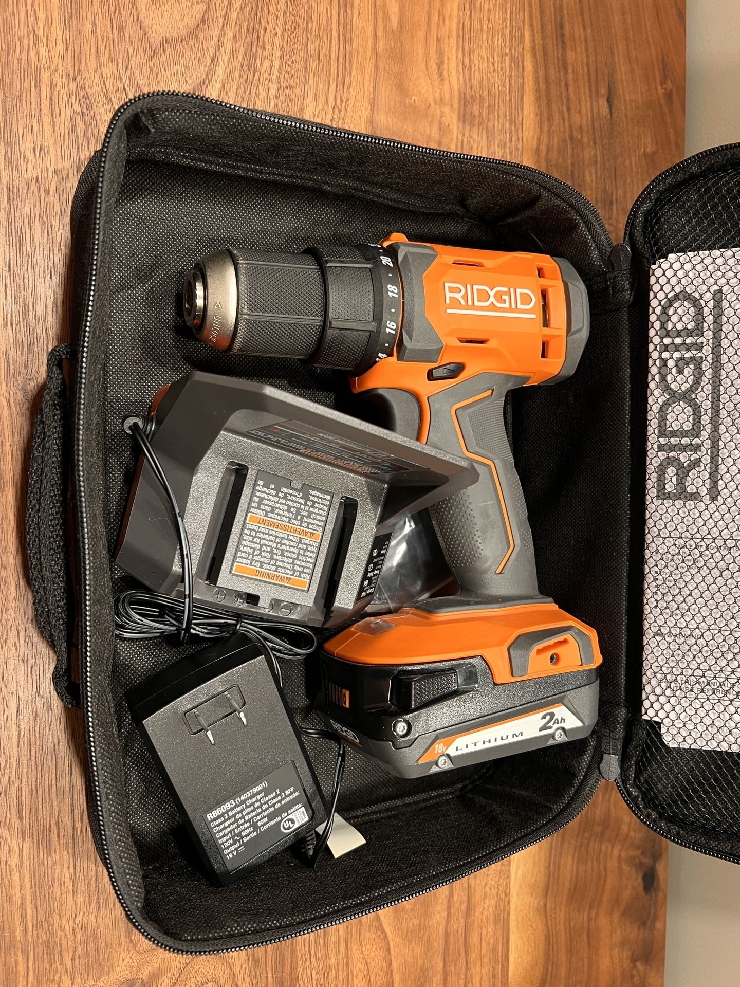 18V Cordless Drill 2AH Lithium Battery