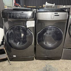 Samsung Stainless Steel Front Load Washer And Gas Dryer Set 