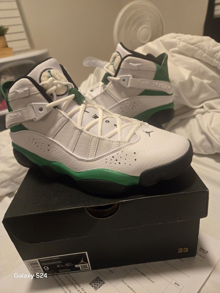 Air Jordan 6 Rings "Lucky Green" Mens Size 9