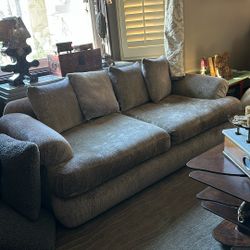 Chenille Taupe Couch