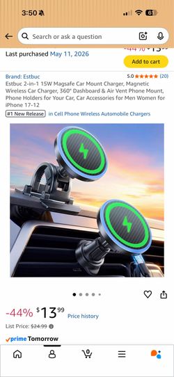 Magsafe Car Mount Charger brand  new