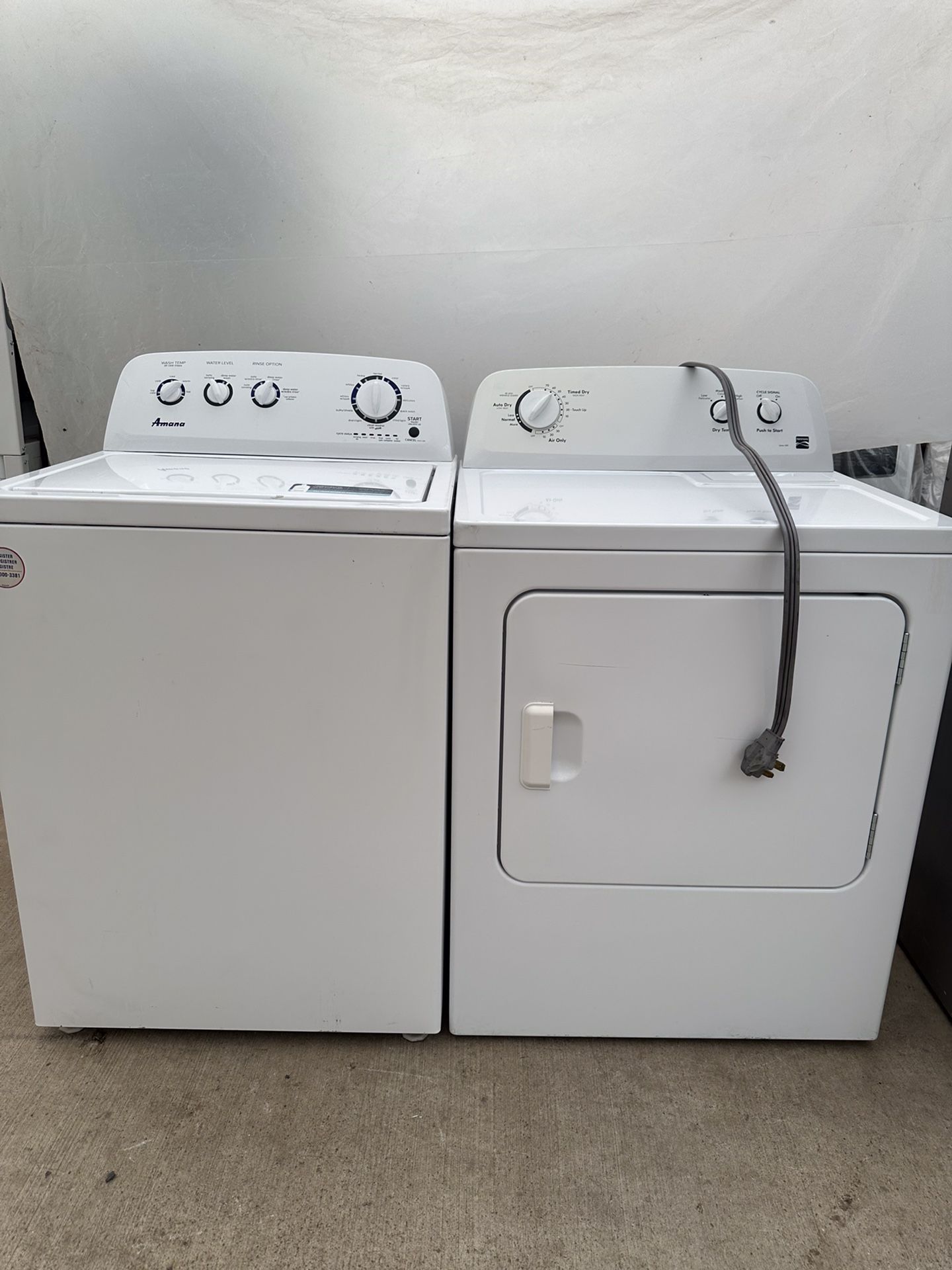 Amana Washer And Electric220v Dryer