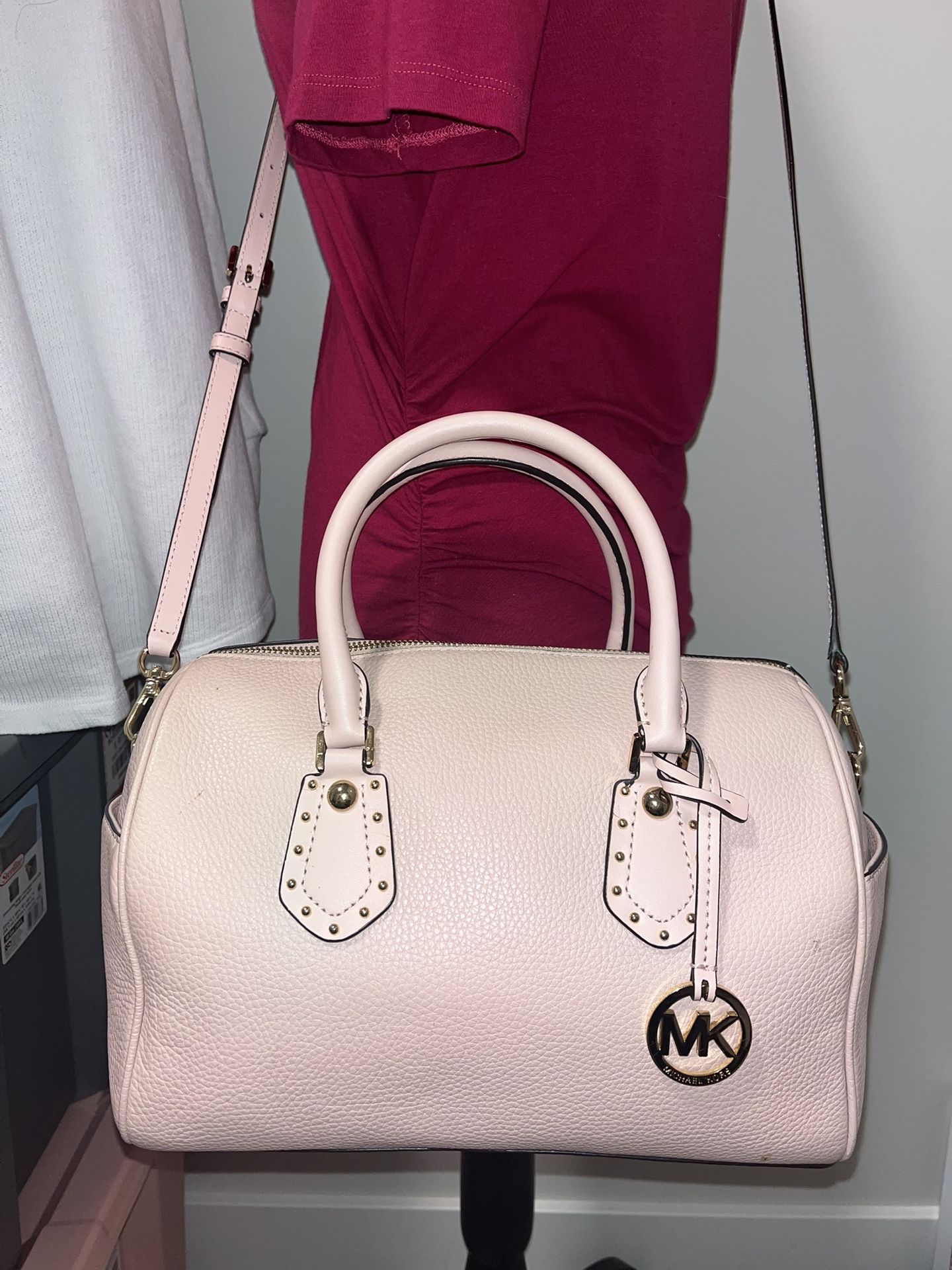 Michael Kors Aria Pink Satchel