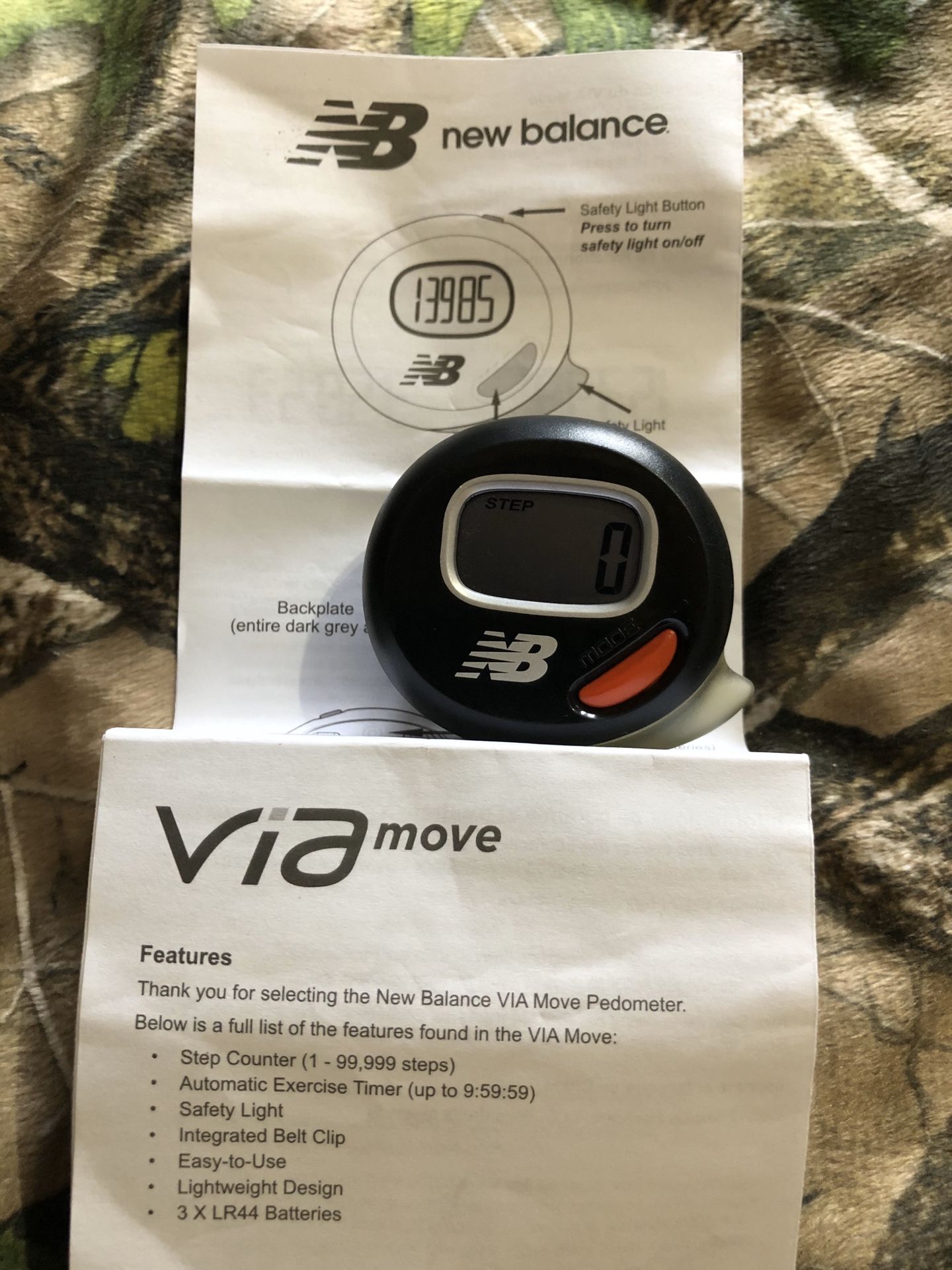 New Balance step pedometer