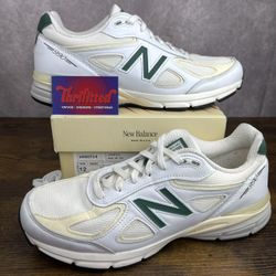 New Balance 990v4 x Teddy Santis MiUSA Forest Green Size 12 U990TC4 White Men’s Shoes OG Rare / MSRP $220
