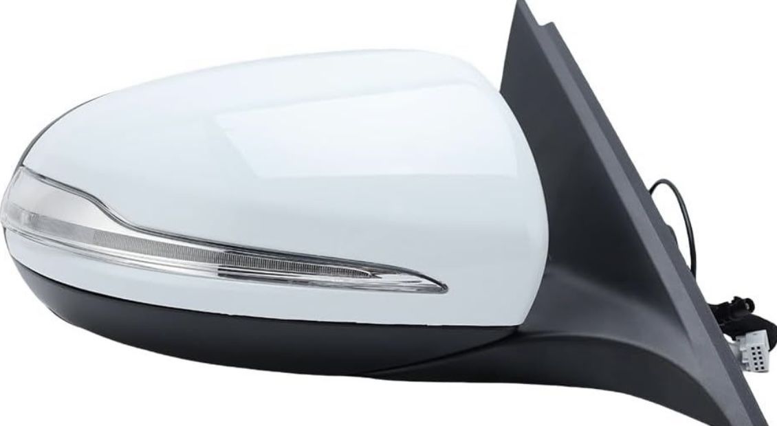 Brand new - C300 / W205 Side Mirror for 2015-2021 Mercedes C Class w/ LED, Memory, Heated, Blind Spot, White