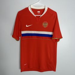 Russia National Team Jersey Mens Small Red Nike 2008 2009 Football 