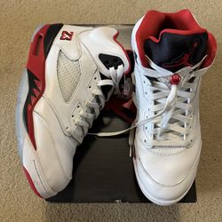 Air Jordan 5 Retro 'Fire Red Black Tongue' (2025) Size 10