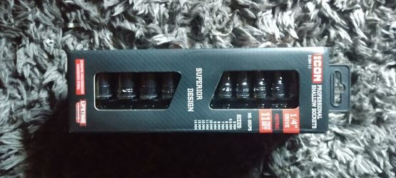 Icon 11 Piece 1/4" Drive Metric Socket Set