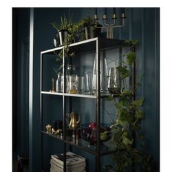 Ikea Shelves- Metal And Glass