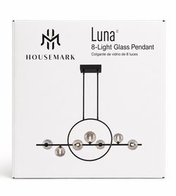 HouseMark Luna 8-Light Glass Pendant