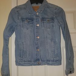 Levis Jean Jacket Girls Size L Blue 