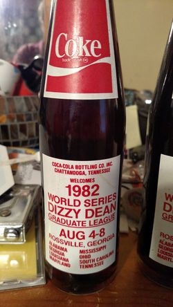 Coca-Cola Dizzy Dean Coke bottle