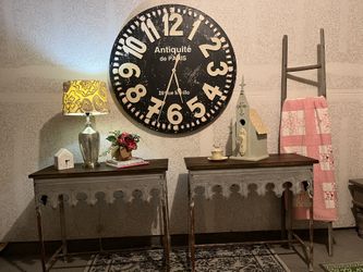Wood And Metal Accent Tables 