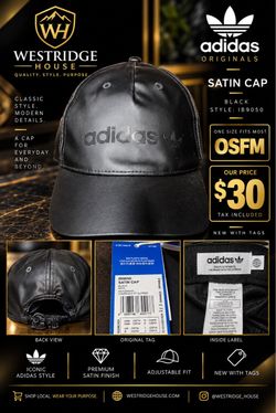 Adidas Originals Satin Cap Black OSFM