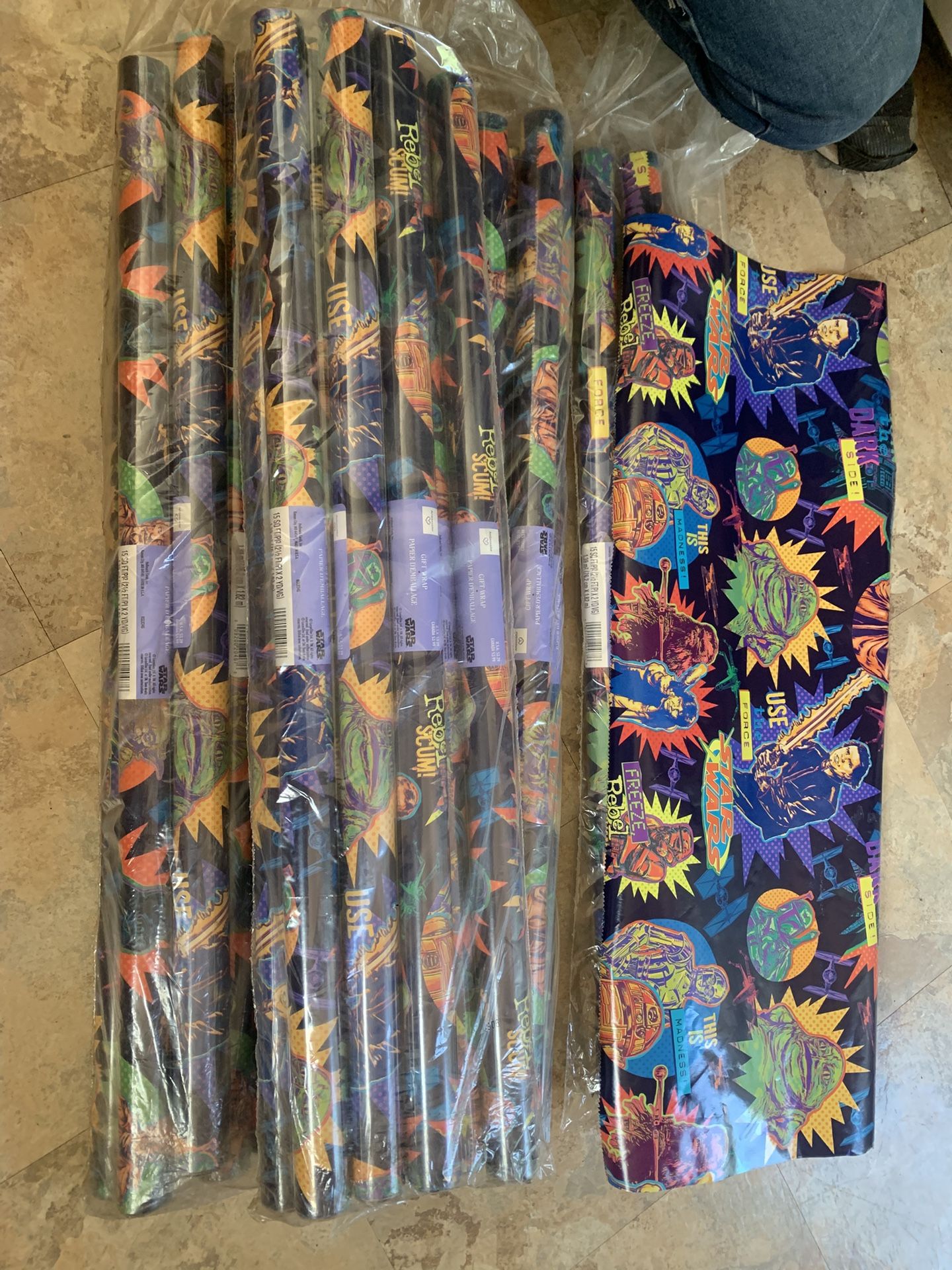 Vintage Star Wars Wrapping Paper